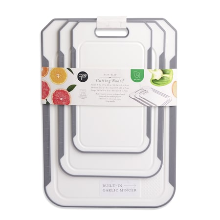 Core Kitchen 3pc Nonslip Cutting Board - SMOKE 49578